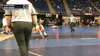 110 lbs Semifinal - Brady Watson, Avon Grove vs Brady Genard, Wilson Area