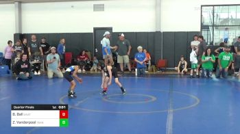 43 lbs Quarterfinal - Batch Ball, UNATTACHED vs Zion Vanderpool, Teknique Wrestling