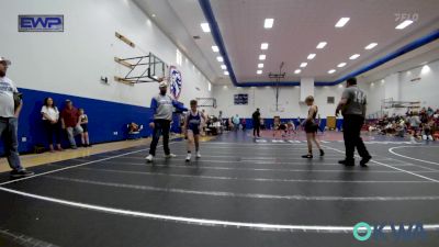 100 lbs Consi Of 4 - Lane Jackson, Darko Valley Wolf Pack vs Greysen Parnell, Harrah Little League Wrestling