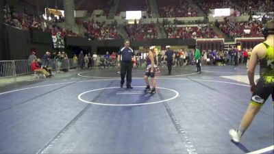 127 lbs Champ. Round 1 - Cash Parker, Southern Idaho Wrestling Club vs Kelso Ritchy, Fergus Wrestling Club