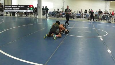 132 lbs Consi Of 32 #2 - Brenden Jorden Agcaoili, NV vs Jonathon Romero, NM