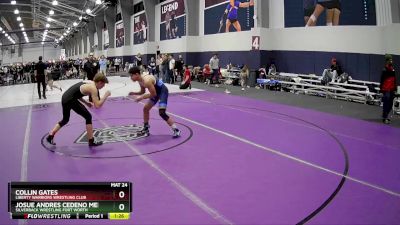 144 lbs Semifinal - Josue Andres Cedeno Mendoza, Silverback Wrestling Fort Worth vs Collin Gates, Liberty Warriors Wrestling Club