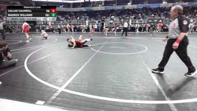 115 lbs Quarterfinal - Callan Caldwell, Tiger Takedown Xlub vs Maddox Williams, Bulls WC