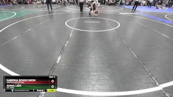 100 lbs Quarterfinal - Sabrina Bongcaron, Lincoln (Stockton) vs Kiana Lien, Mt. View