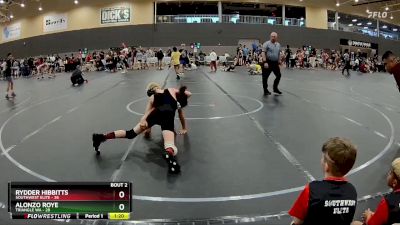 96 lbs Round 1 - Rydder Hibbitts, SouthWest Elite vs Alonzo Roye, Triangle WA