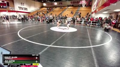 155 lbs Cons. Round 4 - Kailey Allen, Thermopolis vs Ava Dafoe, Thermopolis