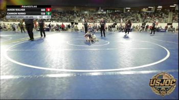 80 lbs Round Of 16 - Jaxon Walker, Harrah Little League Wrestling vs Cannon Kerbo, Team Worx Wrestling Club