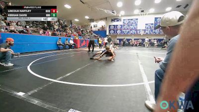 67 lbs Rr Rnd 3 - Lincoln Hartley, Husky Wrestling Club vs Keegan Davis, Morris Wrestling Association