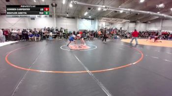 150 lbs Cons. Round 2 - Braylon Abeyta, Pueblo Central vs Corben Carpenter, Liberty