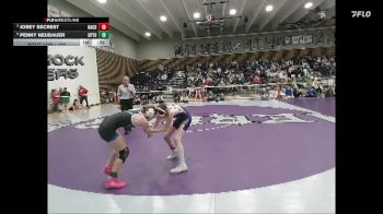 100 lbs Cons. Semi - Josey Secrest, Harding County vs Penny Neubauer, Upton