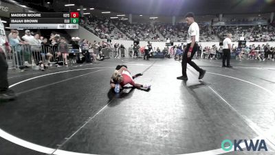 61 lbs Final - Madden Moore, Keystone Kids Wrestling Club vs Isaiah Brown, Elgin Wrestling