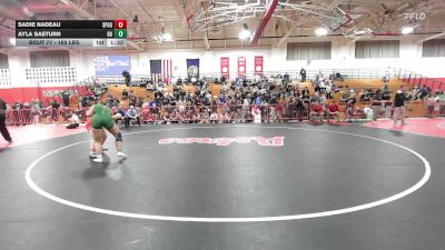 165 lbs Final - Sadie Nadeau, Spaulding vs Ayla Saeturn, Bishop Guertin