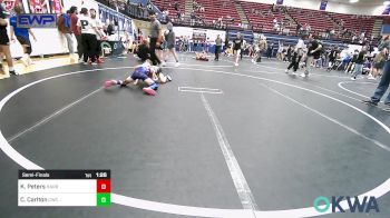 58 lbs Semifinal - Kamden Peters, Harrah Little League Wrestling vs Cooper Carlton, Cowboy Wrestling Club