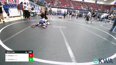 58 lbs Semifinal - Kamden Peters, Harrah Little League Wrestling vs Cooper Carlton, Cowboy Wrestling Club