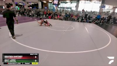 120 lbs Cons. Round 3 - Envy Lopez, ReZults Wrestling vs Grayden Martinez, Bandas Wrestling Academy