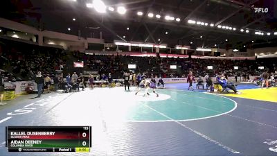 113 lbs Cons. Round 4 - Kallel Dusenberry, Glacier Peak vs Aidan Deeney, Columbia River