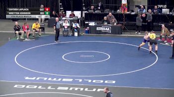 7th Place Match - Breyten Johnson, Kingsbury County vs Zayden LaPlaca, Custer