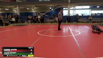 90 lbs Round 2 (6 Team) - Mason Pitzen*, Louisville vs Gabriel Dozier, Barberton