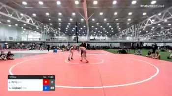 120 lbs Prelims - Julissa Ortiz, Misfits Code Red vs Carley Ceshker, Midwest Black Mambas Team 1