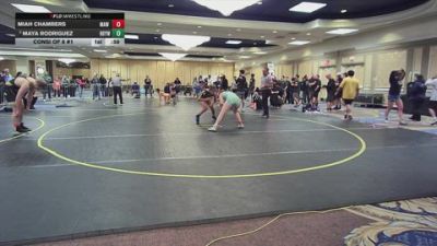 123 lbs Consi Of 8 #1 - Miah Chambers, MAW Wrestling Academy vs Maya Rodriguez, Rbywc