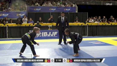 Morgan Sophia Bersola Vallejos vs Giuliana Angelina Milica McMinn 2026 Pan Kids Jiu-Jitsu IBJJF Championship