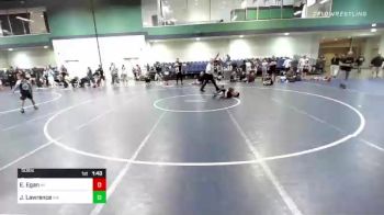 50 lbs Semifinal - Easton Egan, MI vs Julian Lawrence, WA