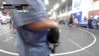 113 lbs Cons. Round 1 - Ethan Waxberg, Calabasas vs Joshua Velasquez, Heritage