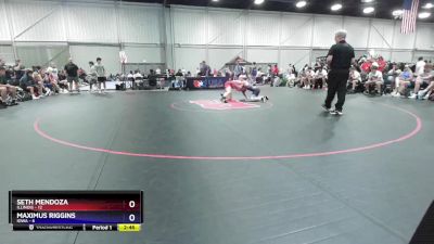 126 lbs Placement Matches (16 Team) - Seth Mendoza, Illinois vs Maximus Riggins, Iowa