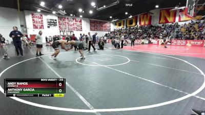 215 lbs Champ. Round 1 - Andy Ramos, Downey B vs Anthony Garcia, Paramount