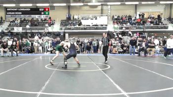 157 lbs Semifinal - Anthony Lombardi, Mt. Hope vs Logan Ross, Bishop Hendricken
