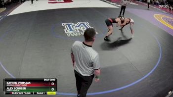 Champ. Round 1 - Kayden VerMaas, Douglas County West vs Alex Schuler, Fort Calhoun