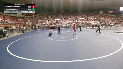125 lbs Quarterfinal - Olive Dubois, Wellsville HS vs Amara Dossett, McPherson HS