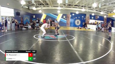 150 lbs Round 7 (8 Team) - Milton Maysonet, Soldier City vs Isaac Lowe, Braves WC