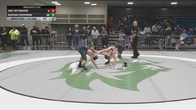 113 lbs Consi Of 32 #2 - Abe Heysinger, IA vs Nathan Hoopman, MN