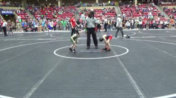 49 lbs Cons. Round 2 - Calvin Burget, Derby Wrestling Club vs Everett Stacy, Emporia Kids