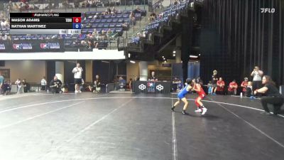 49 lbs Champ. Round 2 - Mason Adams, Team Donahoe vs Nathan Martinez