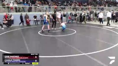 136 lbs Final - Zane Martinez, Anchorage Youth Wrestling Academy vs Charlie Powers, Avalanche Wrestling Association