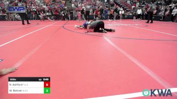 60 lbs Quarterfinal - Nasir Ashford, Tulsa North Mabee Stampede vs William Bohner, Buck Pride Wrestling