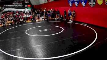 189 lbs Champ. Round 1 - Garrett Huff, Plum Hs vs Colton Joey Galloway, North East Hs