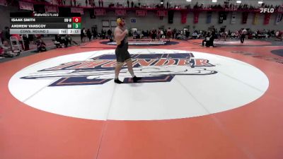 285 lbs Cons. Round 2 - Isaak Smith, Wisconsin-Whitewater vs Andrew Vanscoy, Baldwin Wallace