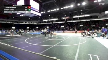 Girls 130 lbs Champ. Round 2 - Honey Lopez, Davis (Girls) vs Ramona Reinitz, Centralia (Girls)