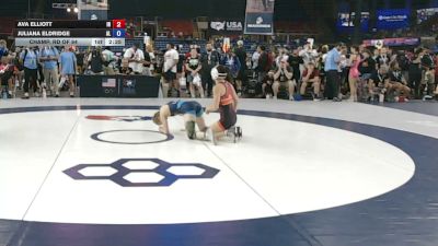 115 lbs Champ. Rd Of 64 - Ava Elliott, Indiana vs Juliana Eldridge, Alabama