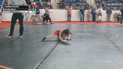45_G lbs Semifinal - Carmen Scalise, Belle Vernon vs Rylee Wells, Keystone