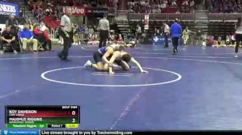 3 lbs Quarterfinal - Maximus Riggins, Bondurant-Farrar vs Koy Davidson, Fort Dodge