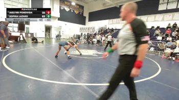 105 lbs 1st Place Match - Sophia Lazaro, Northview vs Jaelynn Pondivida, Chaparral