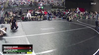 90 lbs Quarterfinals (8 Team) - Brantley Hilton, Kansas Anaconda vs Braddock Unger, Nebraska Blue