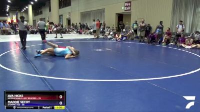 155 lbs Round 3 (4 Team) - Maddie Secoy, Stormettes vs Ava Hicks, Untouchable Lady Reapers