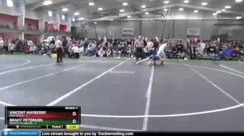 120 lbs Round 3 (8 Team) - Vincent Mayberry, Iowa Black vs Brady Peterson, Dakota Hillbillies