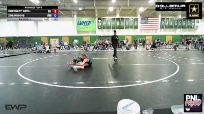 110 kg Rr Rnd 1 - Greenley Grell, Big Game Wrestling Club vs Zoe Roddis, Pinnacle Wrestling Club