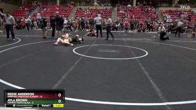 135 lbs Round 4 (6 Team) - Reese Anderson, Nebraska Wrestling Academy vs Ayla Brown, Midwest Misfitz Black